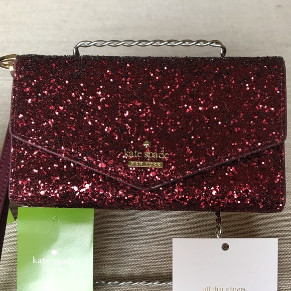 kate spade Handbags - Kate Spade iPhone Glitter Wristlet